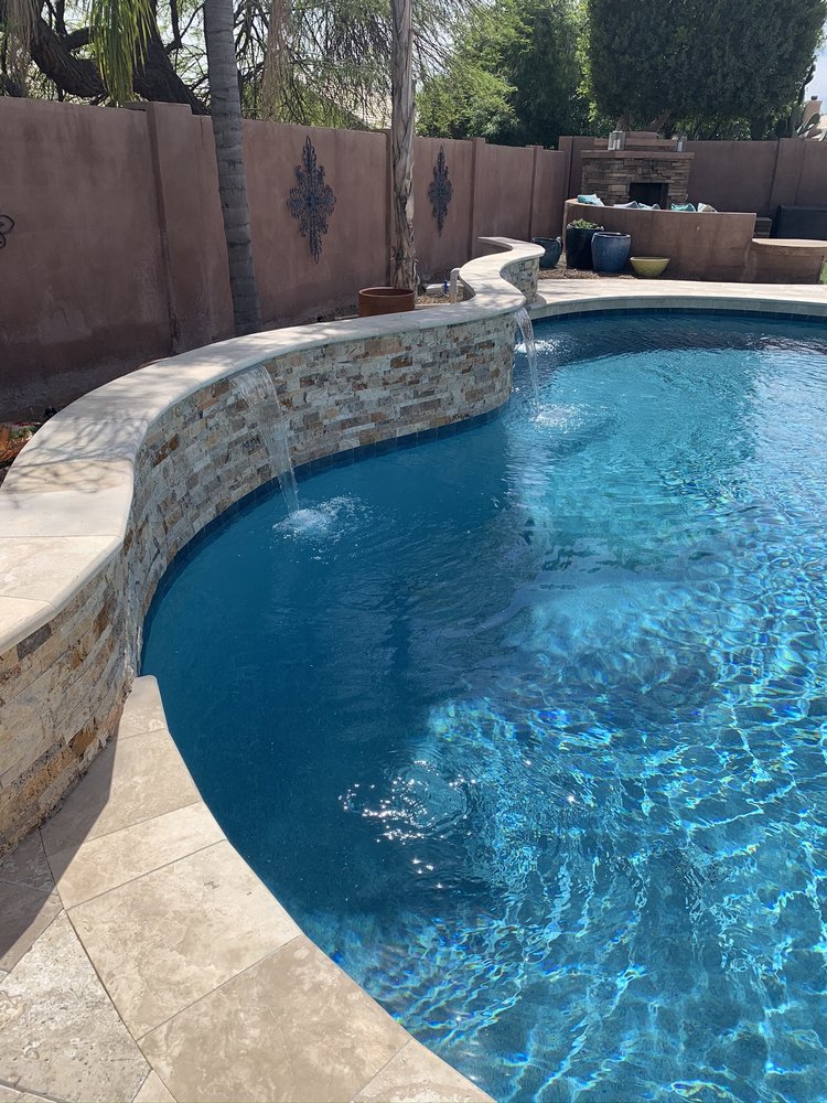 Complete Pool Remodel with Spa & Lighting